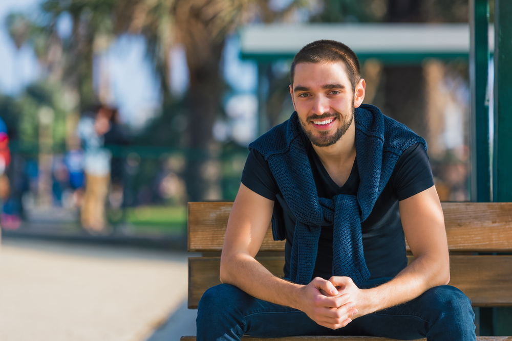 Handsome smiling and casual young man - Restorative Dentistry